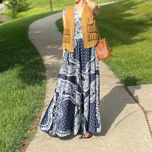 ペイズリー柄ワンピース