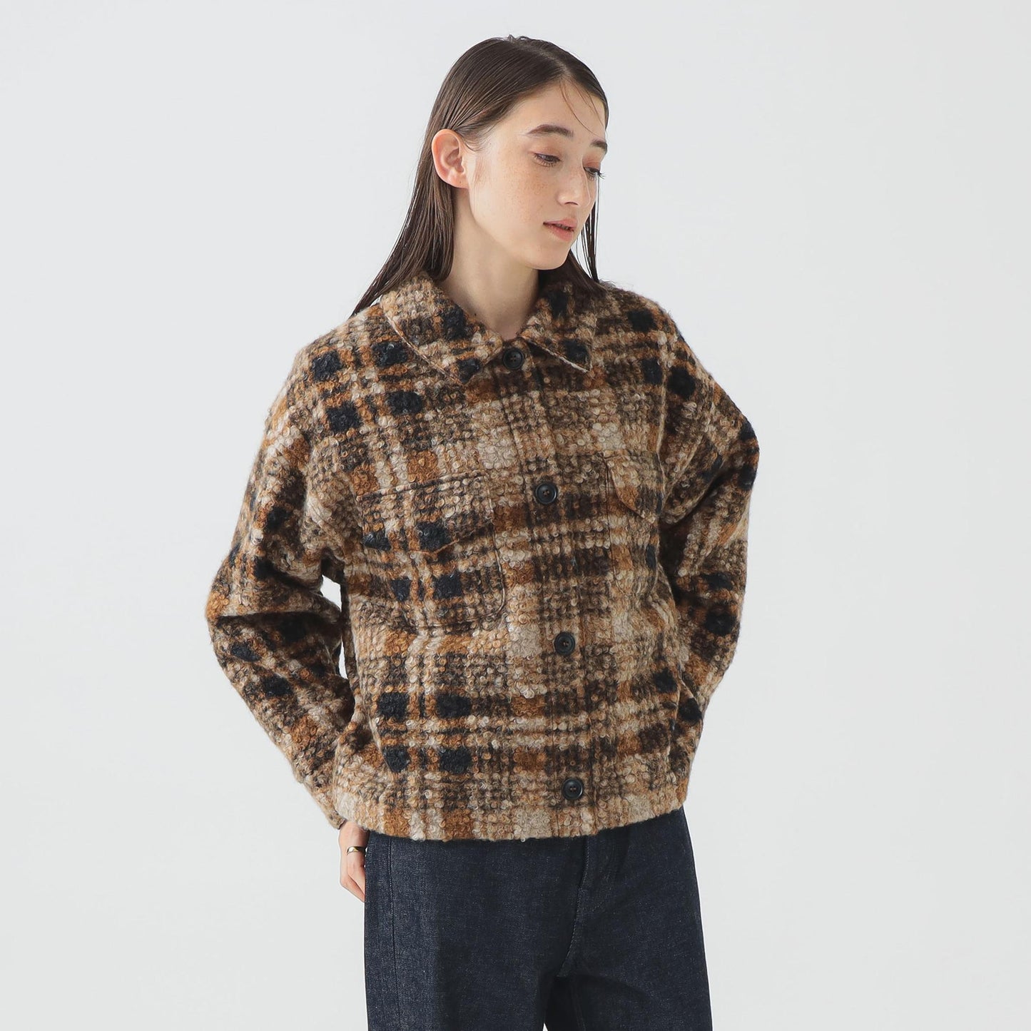 チェック CPO ブルゾン