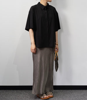 【接触冷感】バックタックオーバーシャツ