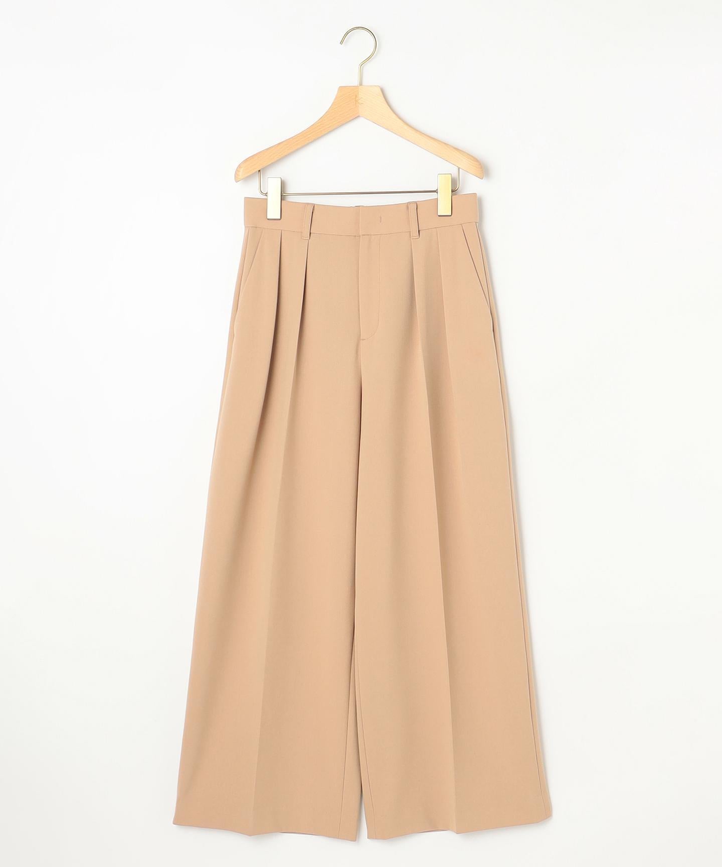 ドライタッチツイル ワイドパンツ