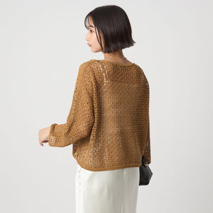 メッシュ ニット プルオーバー ウォッシャブル