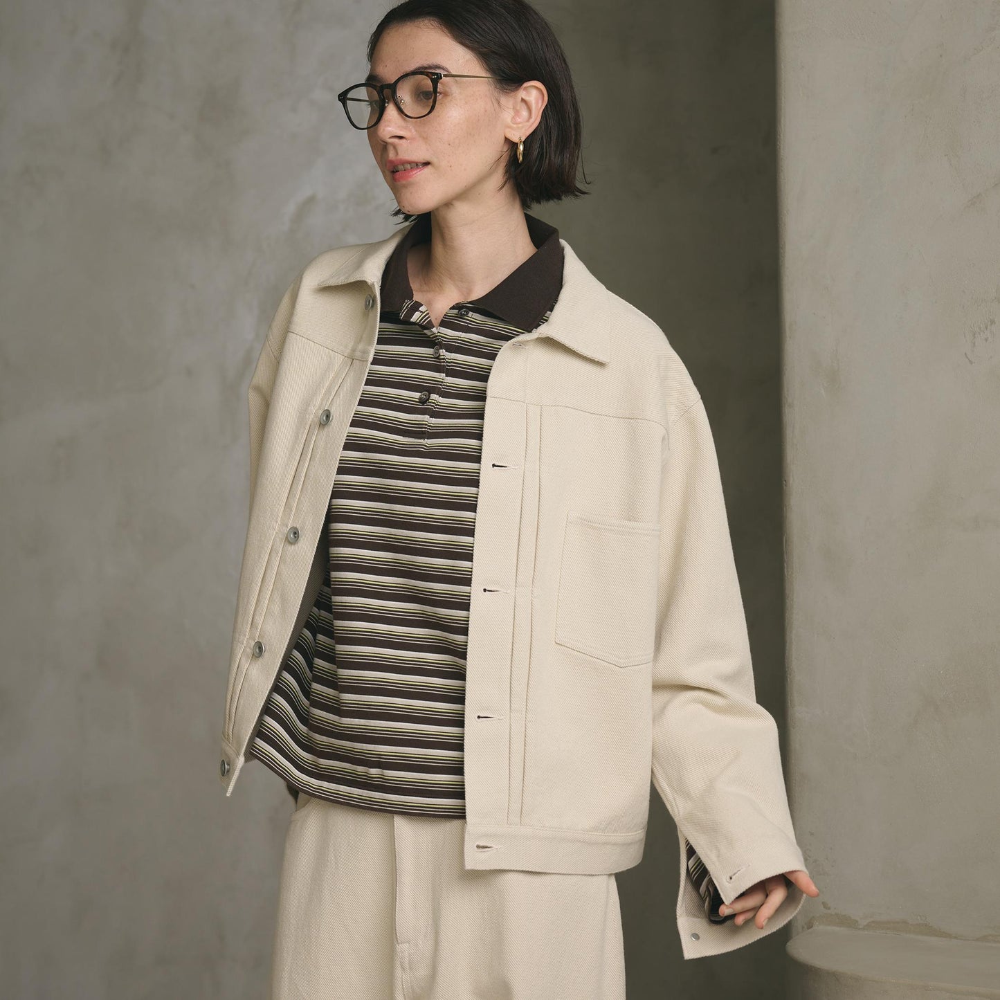 コットンツイルジャケット ウォッシャブル