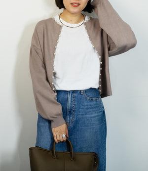 パールニットカーディガン