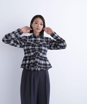 ビスチェセットチェックシャツ