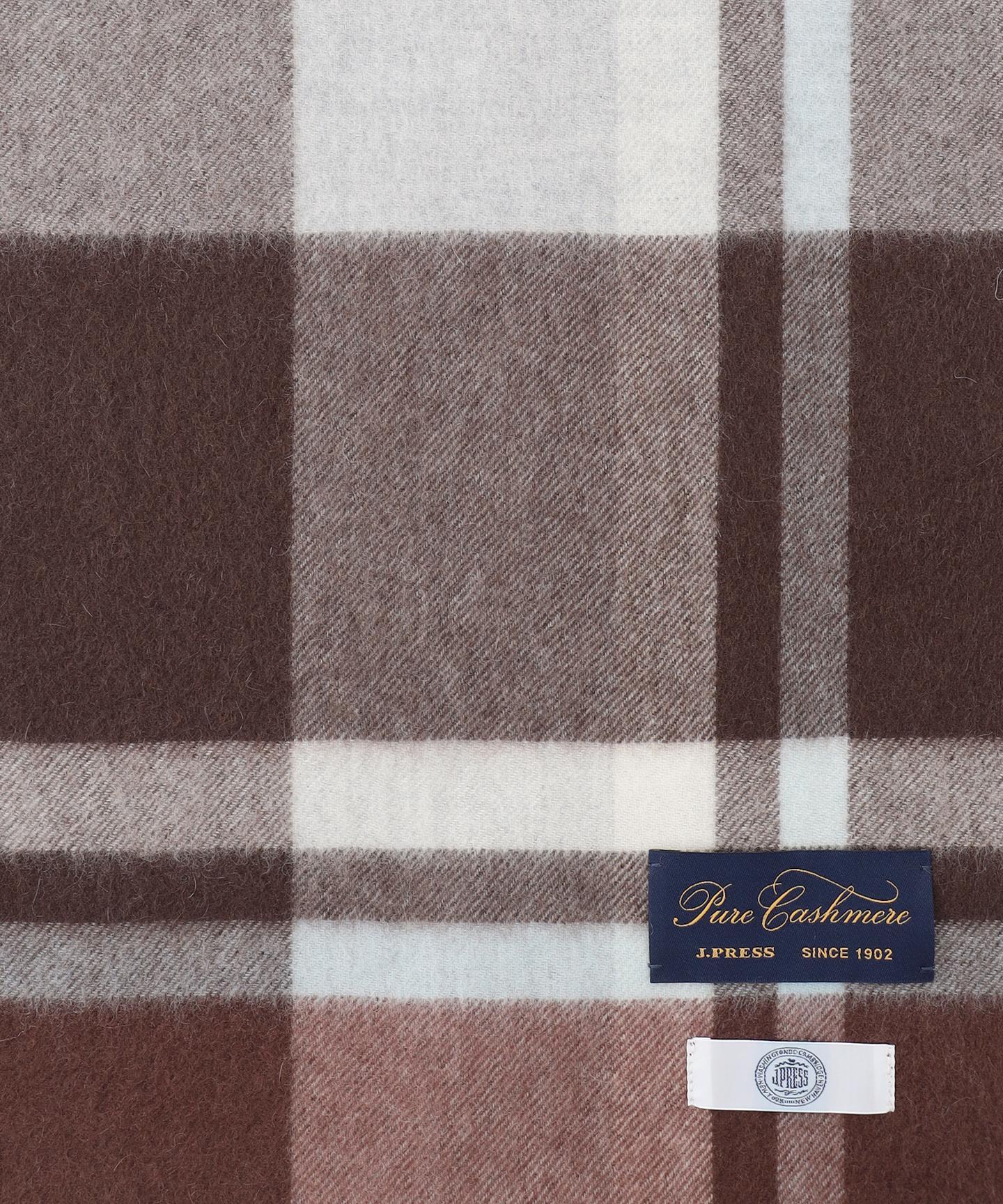 カシミヤチェック マフラー