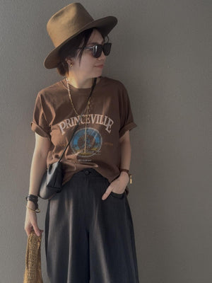 ヴィンテージライクPRINCEVILLEロゴTシャツ