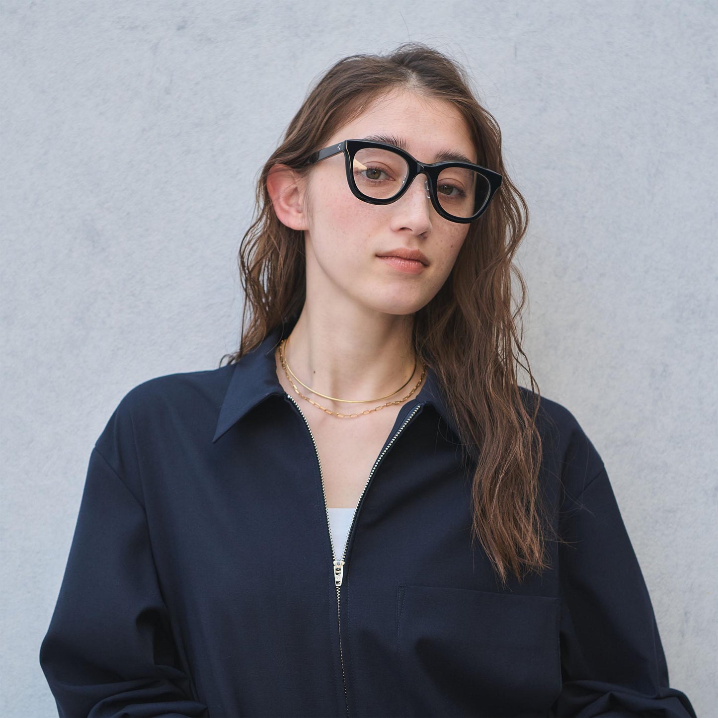 THICK ウェリントン クリア サングラス