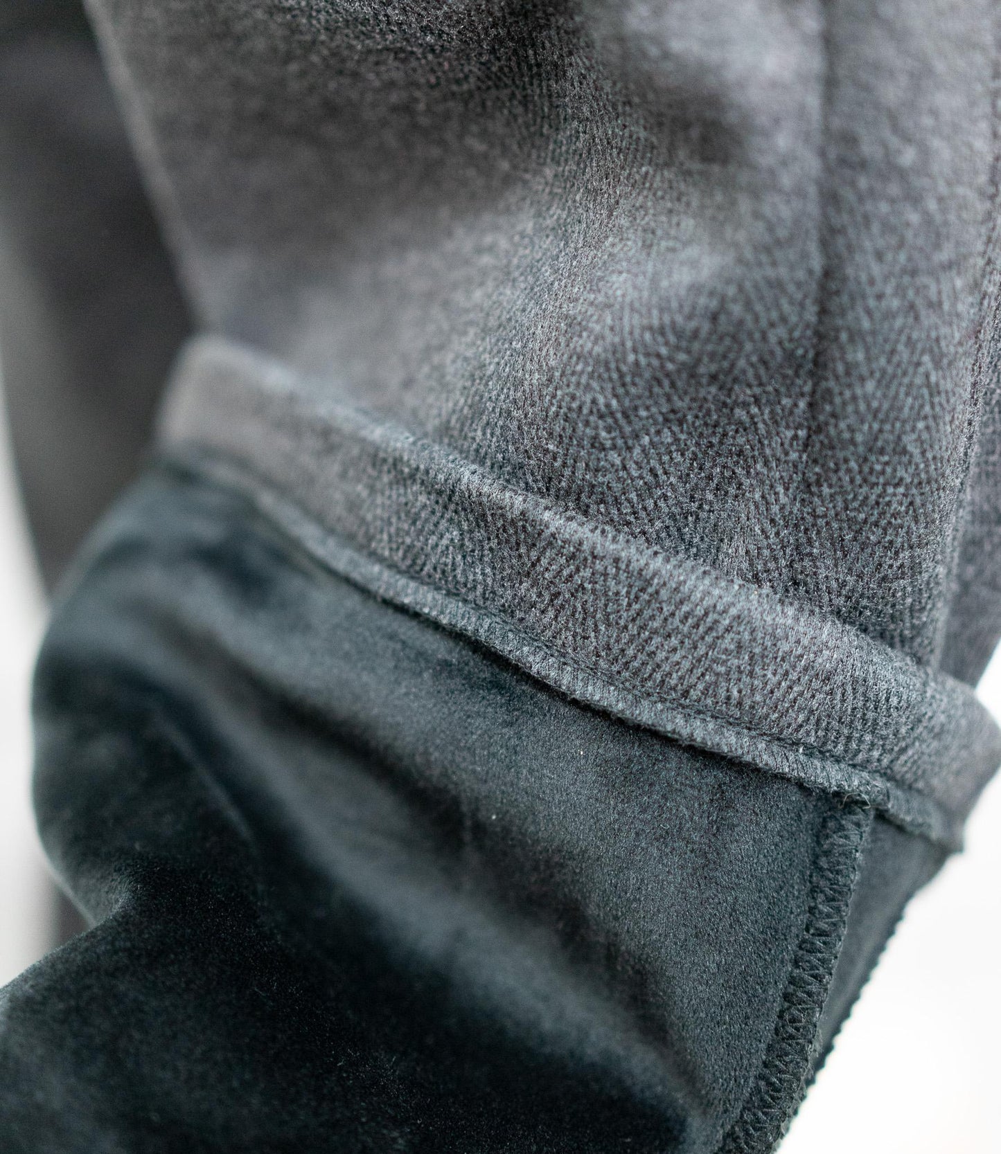 ヘリンボーン裏起毛イージーパンツ