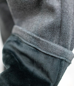 ヘリンボーン裏起毛イージーパンツ