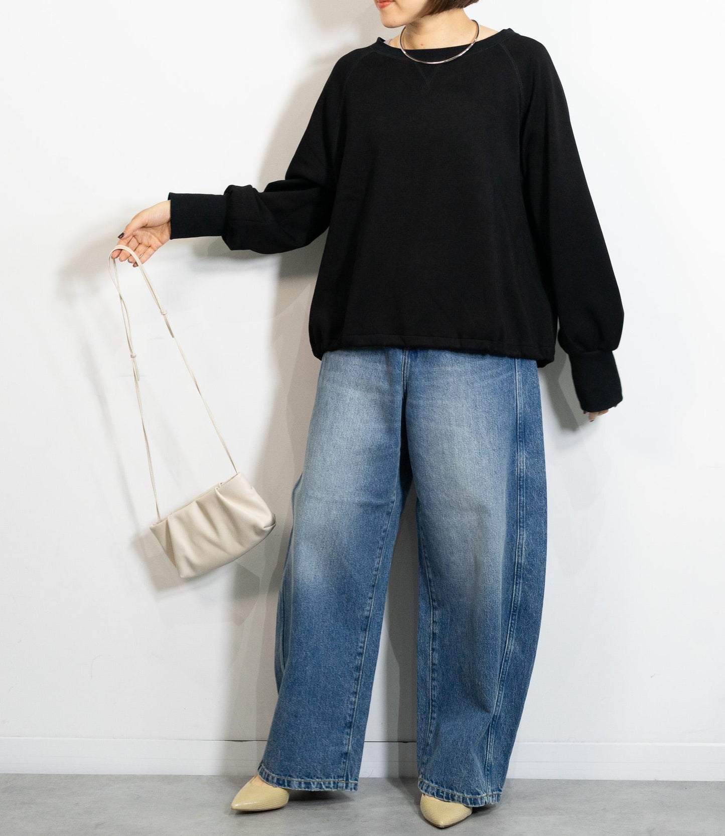 裏起毛ドロストスウェット