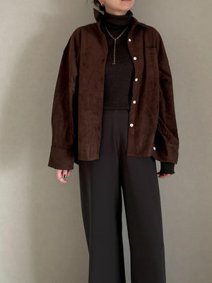 スウェードシャツ