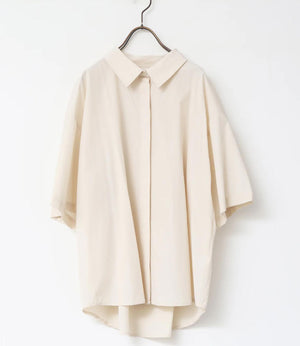 【接触冷感】バックタックオーバーシャツ