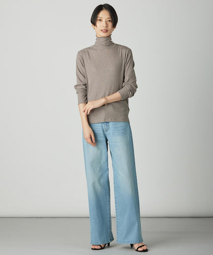 BASIC STRETCH DENIM ワイド ストレート デニム