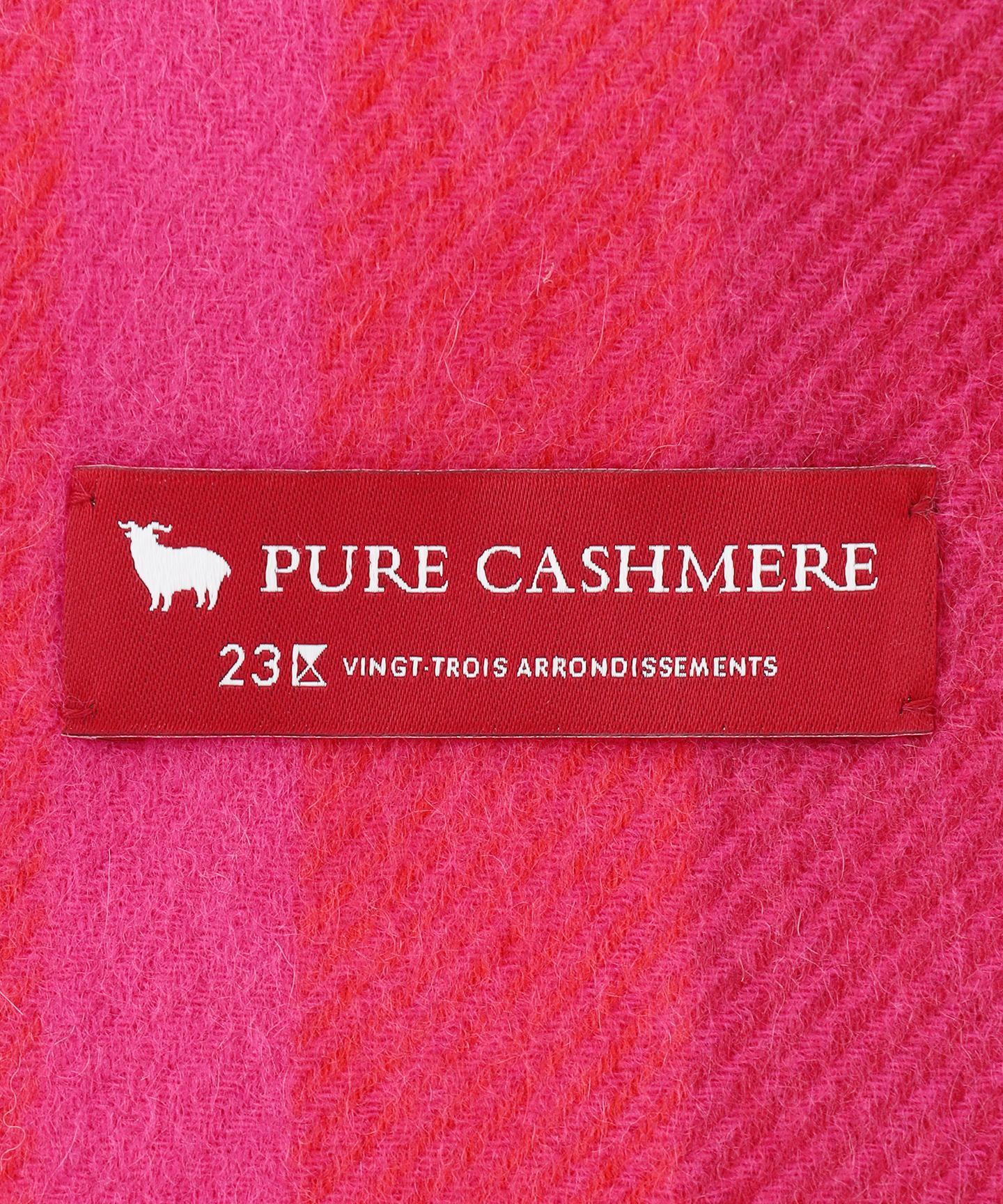 カシミヤ チェック ストール