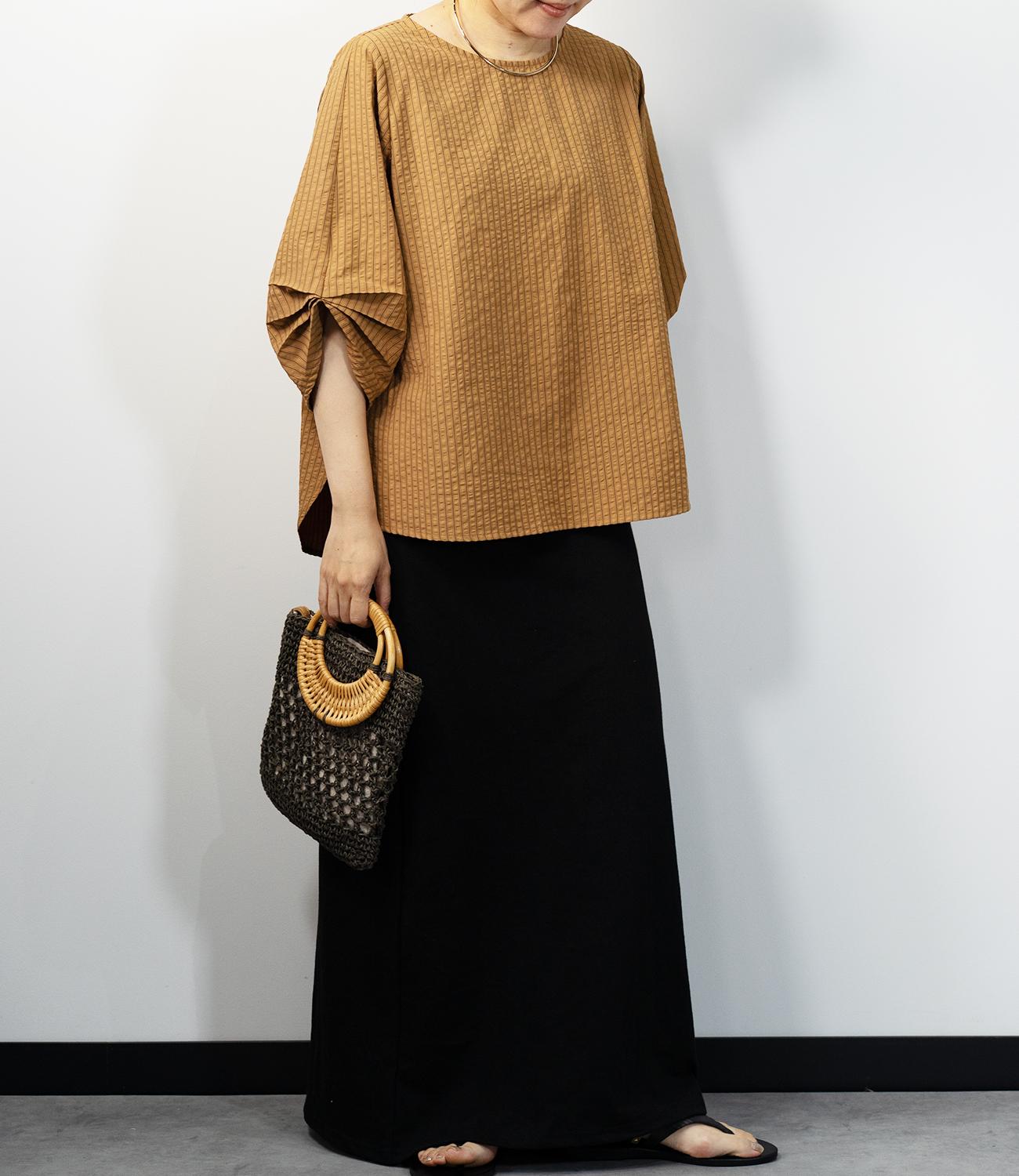 サッカーストライプブラウス