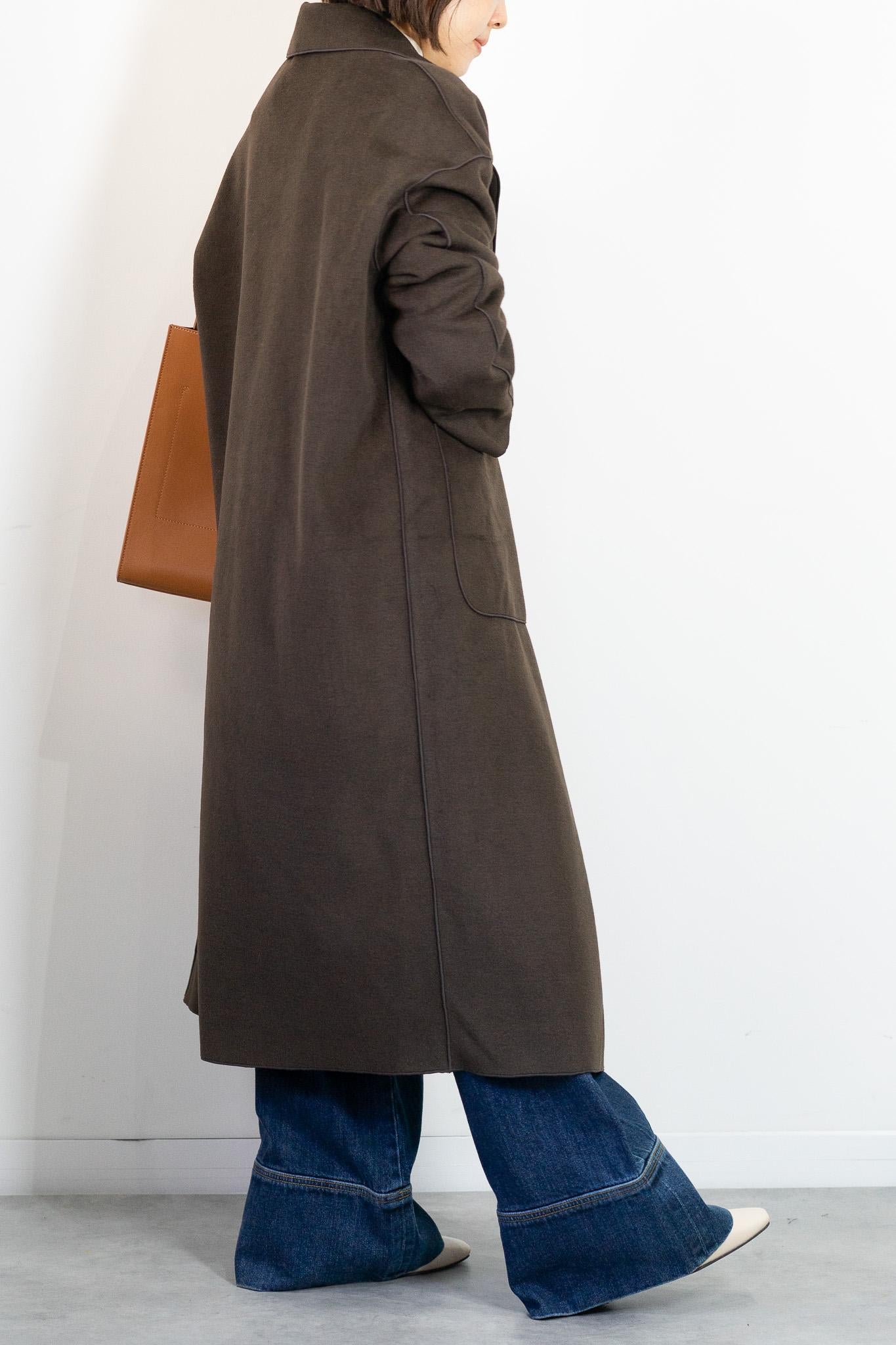 ニットパイルチェスターコート