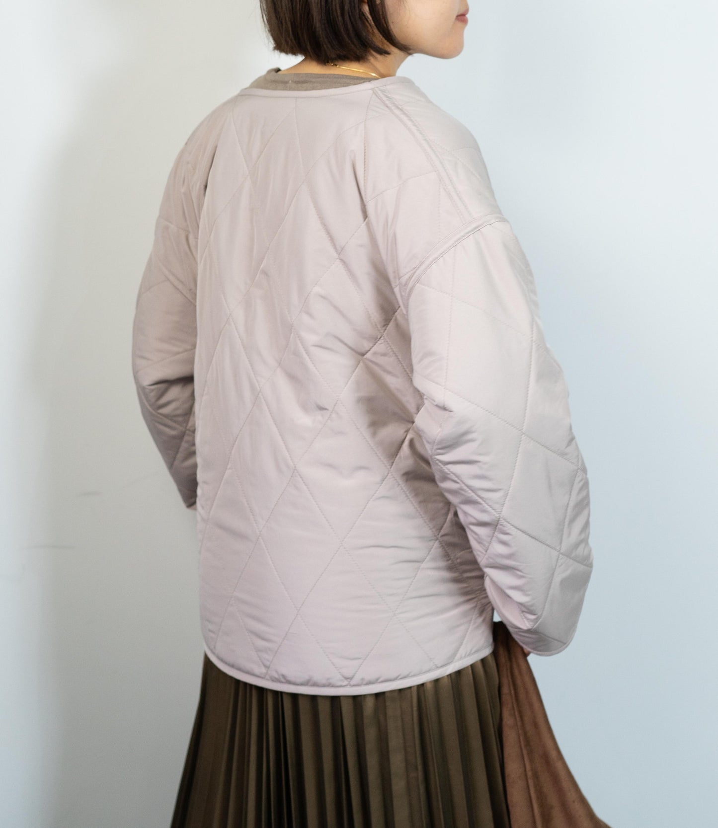 リバーシブルファーキルティングアウター