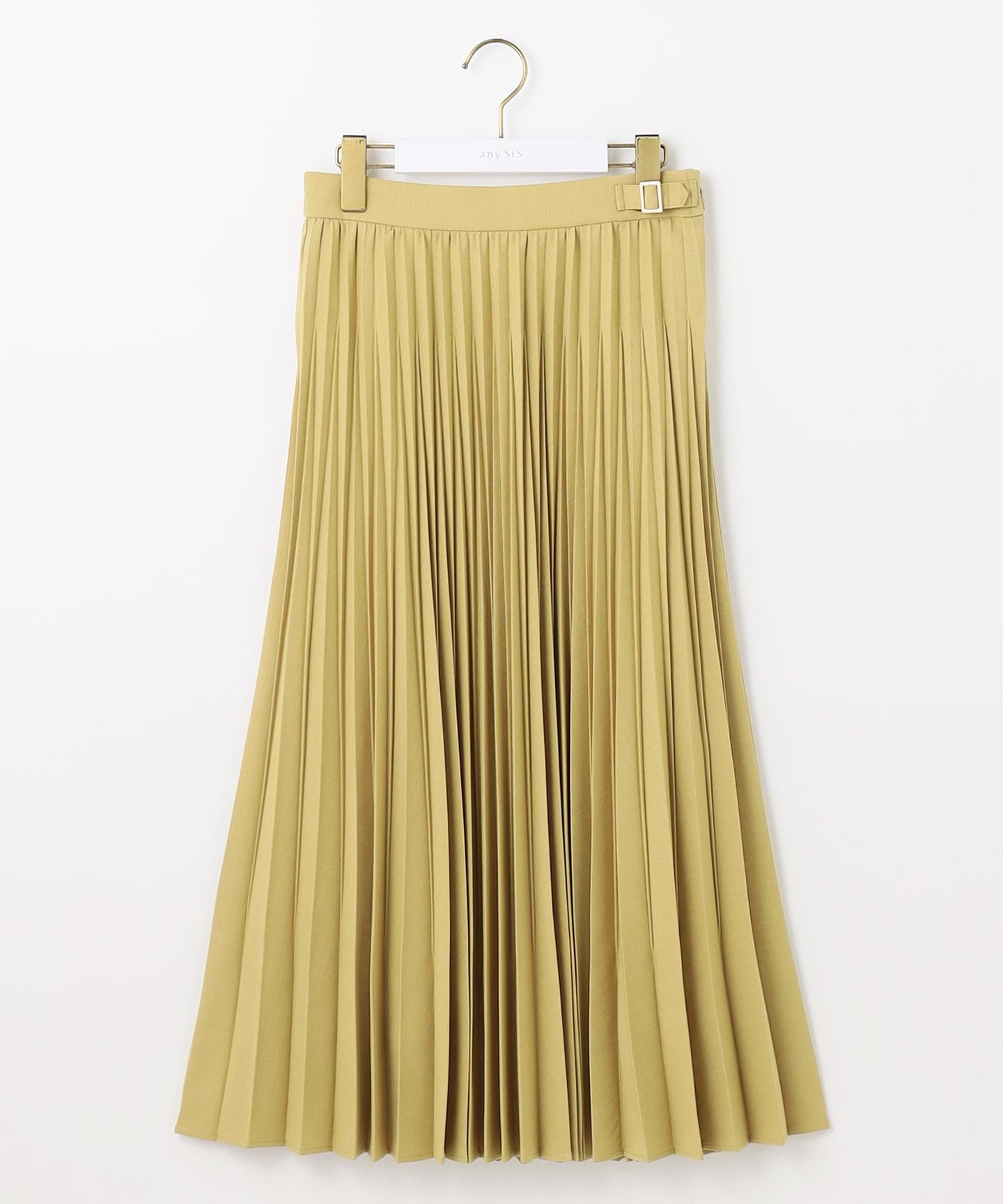 ウーステッドエステル  プリーツスカート