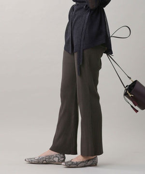 リブテレコパンツ