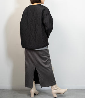 リバーシブルファーキルティングアウター