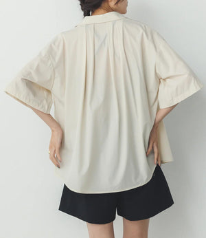 【接触冷感】バックタックオーバーシャツ