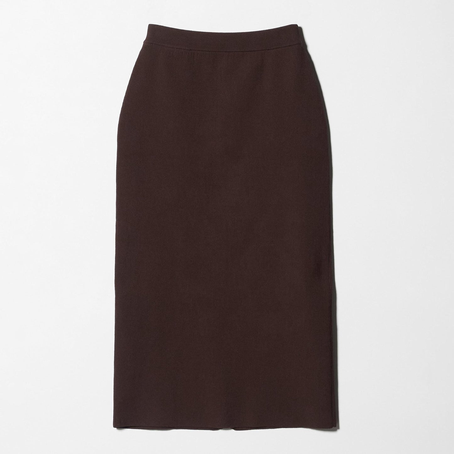 【WEB限定 Wardrobe DAILY MINIMAL】ポリエステルコットン リブニットタイトスカート ウォッシャブル