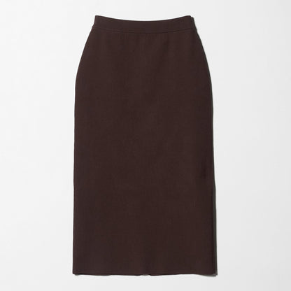 【WEB限定 Wardrobe DAILY MINIMAL】ポリエステルコットン リブニットタイトスカート ウォッシャブル