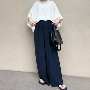 リネンざっくりニットケープ