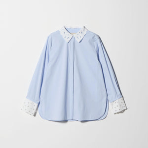 エンブロイダリー カラー シャツ ‐ウォッシャブル‐