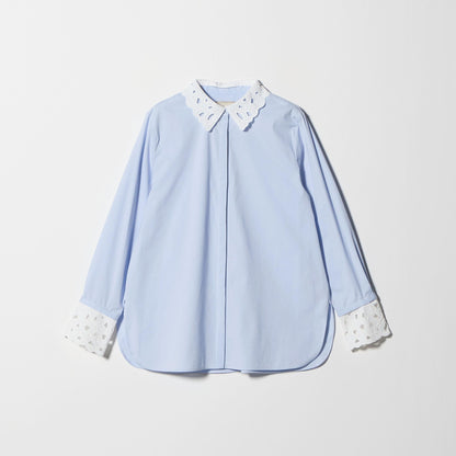 エンブロイダリー カラー シャツ ‐ウォッシャブル‐