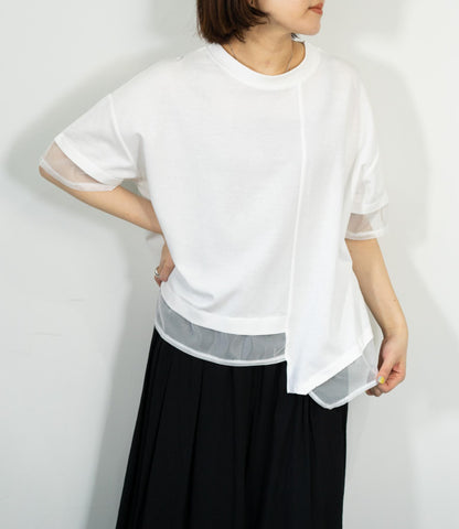 メッシュデザインTシャツ