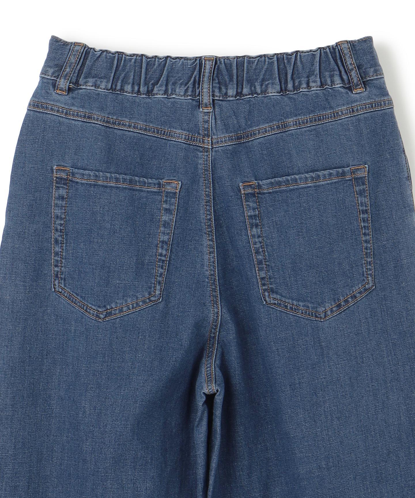 UNFILO DENIM LIGHT タックワイドパンツ