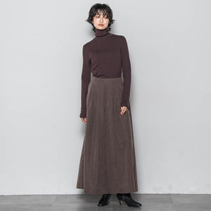 リブタートルニットプルオーバー≪手洗い可能≫