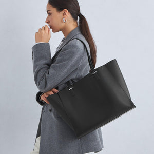 【WEB限定】ワンポイント シンプル トートバッグ（ソフトPCバッグ付） / A4 / 通勤