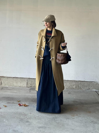 タックデニムマキシスカート