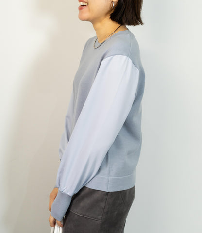 布帛切り替えコンパクトニット