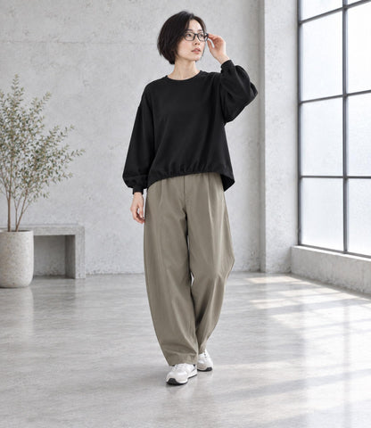 ニットテープクルーネックプルオーバー
