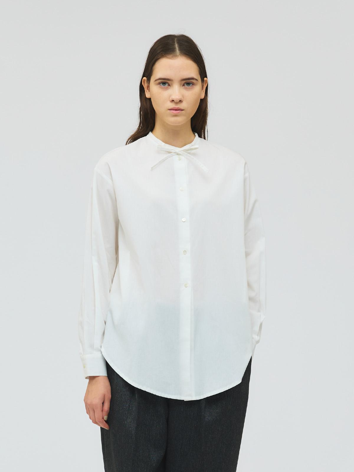 mizuiro ind リボンタイロングシャツ