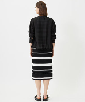 リヨセルナイロンワッシャー ノーカラーブルゾン