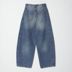 コットンデニム カーブパンツ