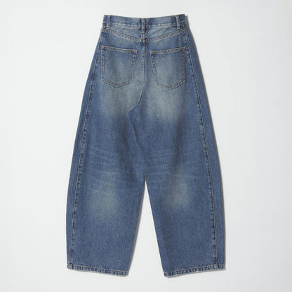 コットンデニム カーブパンツ