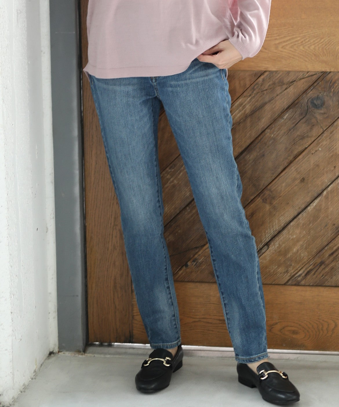 【WEB限定】大人フィットな脚長スリムストレート