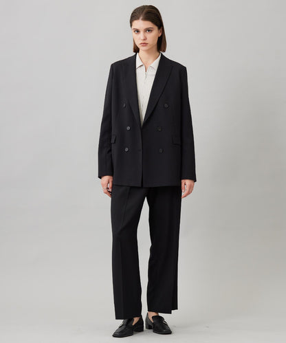 ウール2WAYストレッチ ワイドパンツ