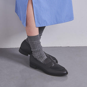 レザー コインローファー