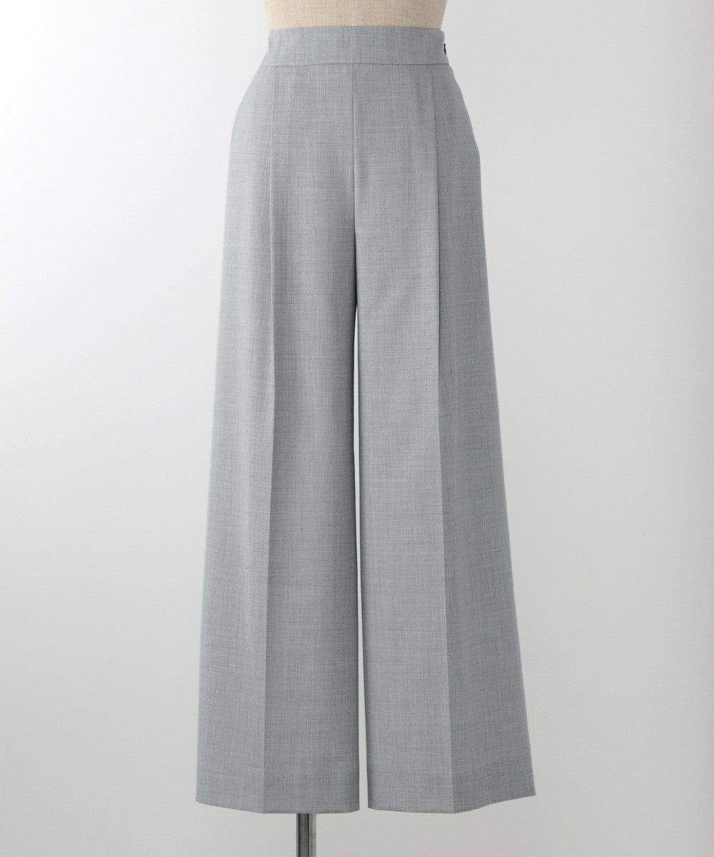 サマーウール混ワイドパンツ