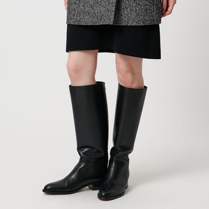 バックジップ ロングブーツ