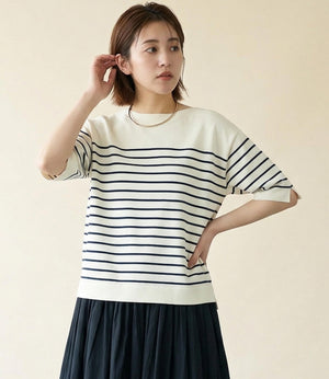 ハーフスリーブニット