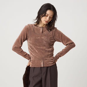 シアー フロッキー タンクトップ