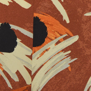 アート フラワー プリント パンツ