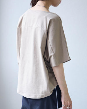 半袖コクーンカットソー